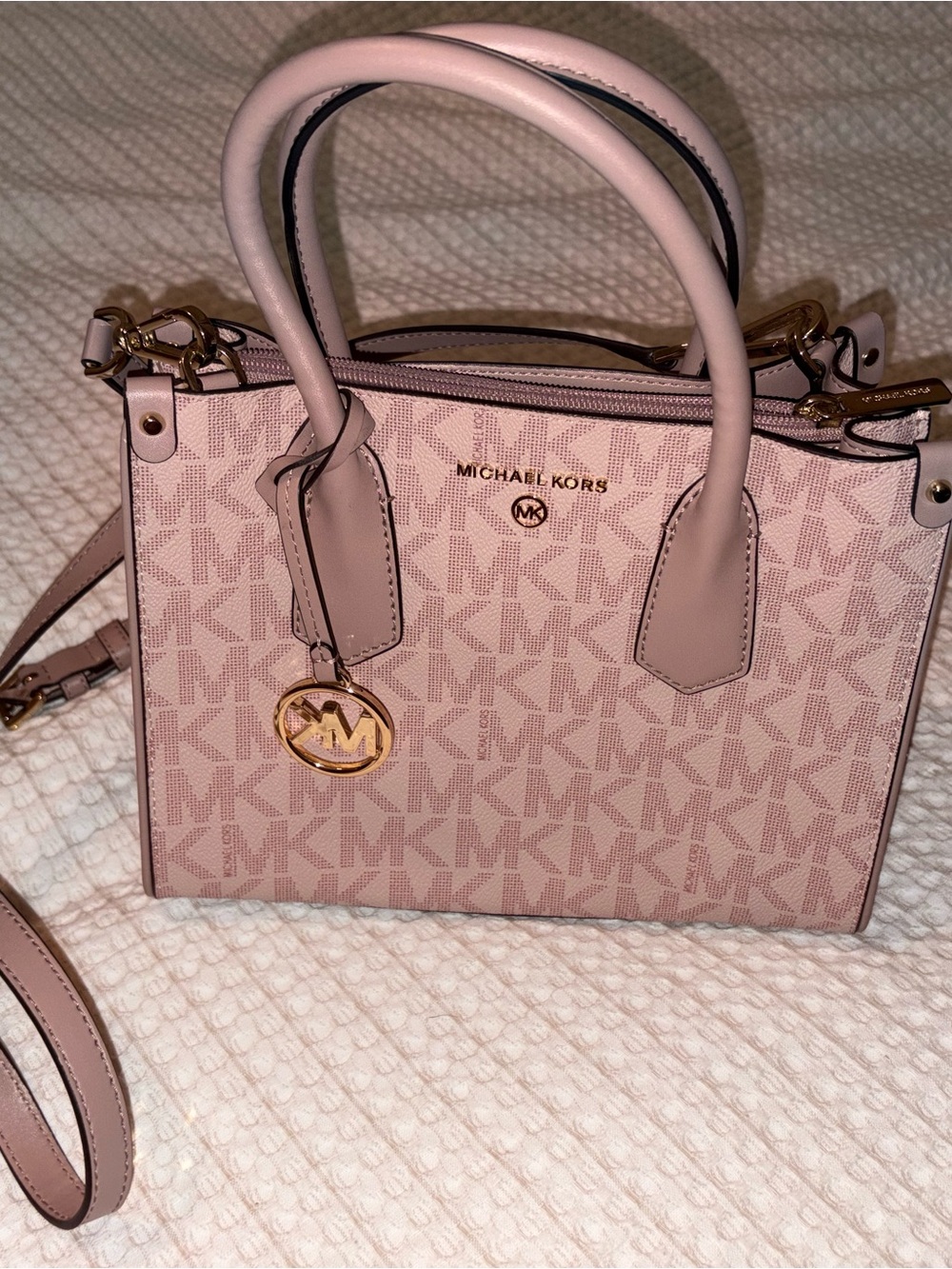 Michael Kors Blush Pink Signature Satchel